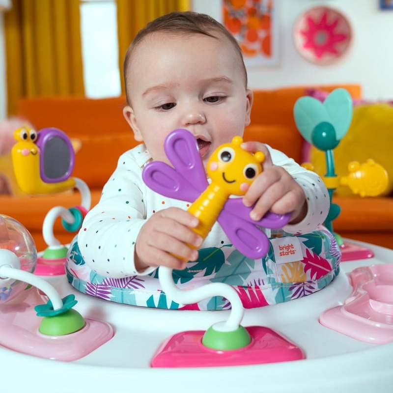 New Bright Starts 2 - in - 1 Activity Jumper & Table (Playful Palms) - Kidsy
