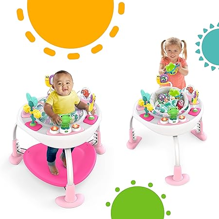 New Bright Starts 2 - in - 1 Activity Jumper & Table (Playful Palms) - Kidsy