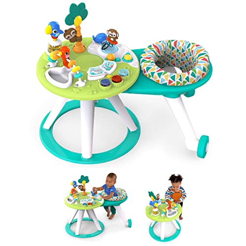 New Bright Starts Around We Go 2 - in - 1 Walk - Around Baby Activity Center (Tropic Cool) - Kidsy