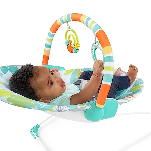 New Bright Starts Baby Bouncer Soothing Vibrations Infant Seat (Rainforest Vibes) - Kidsy