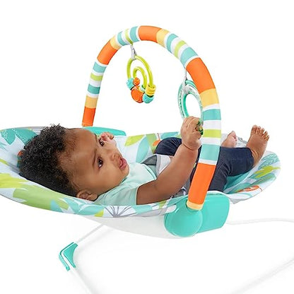 New Bright Starts Baby Bouncer Soothing Vibrations Infant Seat (Rainforest Vibes) - Kidsy