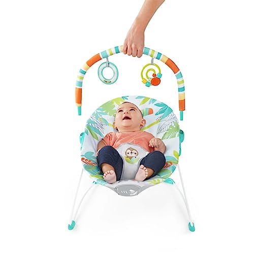 New Bright Starts Baby Bouncer Soothing Vibrations Infant Seat (Rainforest Vibes) - Kidsy