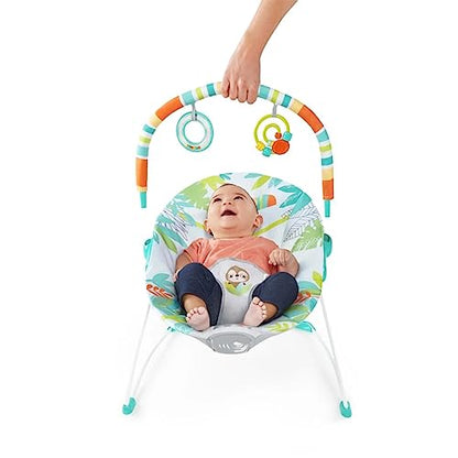 New Bright Starts Baby Bouncer Soothing Vibrations Infant Seat (Rainforest Vibes) - Kidsy