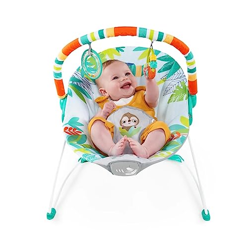 New Bright Starts Baby Bouncer Soothing Vibrations Infant Seat (Rainforest Vibes) - Kidsy