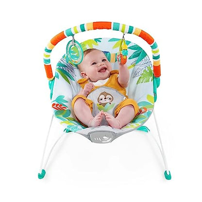 New Bright Starts Baby Bouncer Soothing Vibrations Infant Seat (Rainforest Vibes) - Kidsy