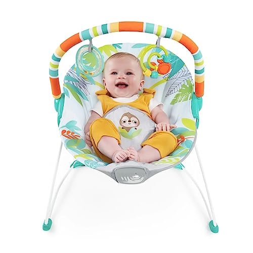 New Bright Starts Baby Bouncer Soothing Vibrations Infant Seat (Rainforest Vibes) - Kidsy