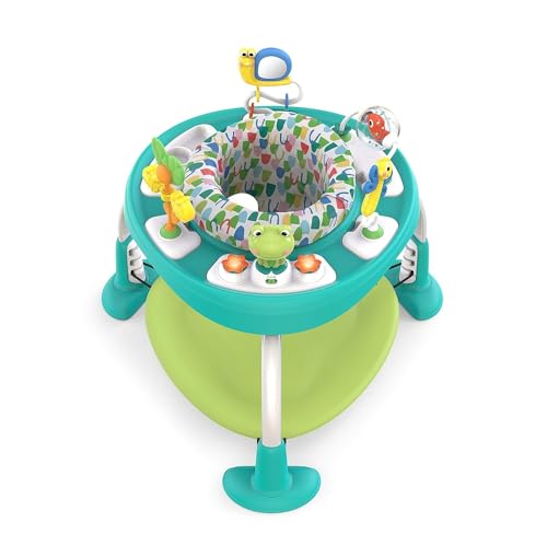 New Bright Starts Bounce Bounce Baby 2 - in - 1 Activity Center Jumper & Table (Green) - Kidsy