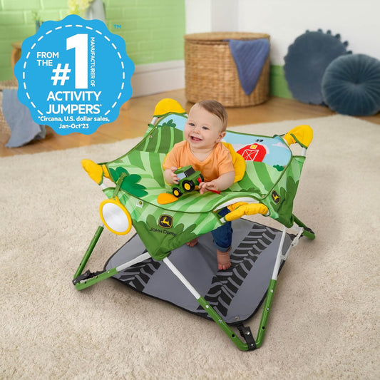 New Bright Starts John Deere Pop 'N Jump Portable Baby Jumper (John Deere) - Kidsy
