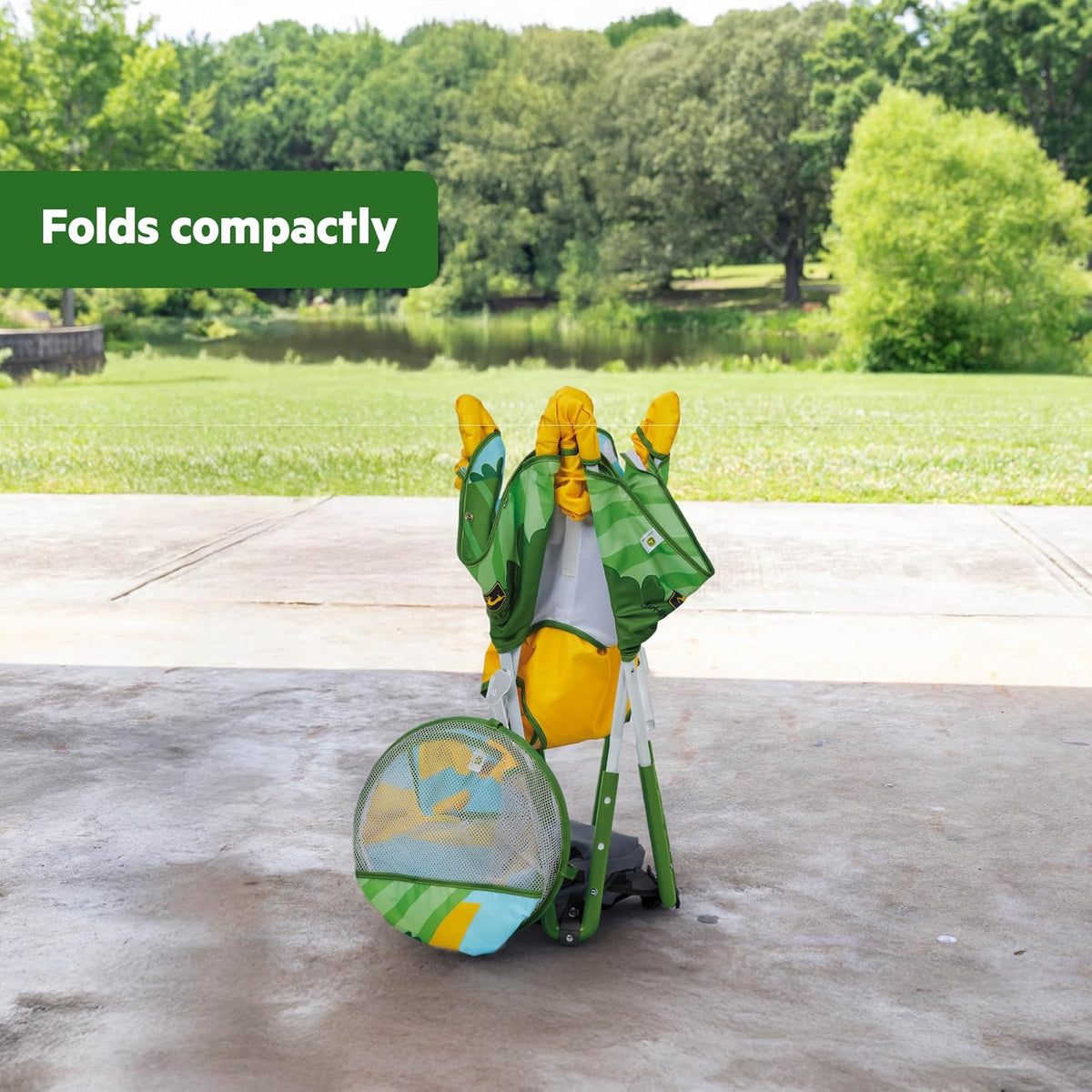 New Bright Starts John Deere Pop 'N Jump Portable Baby Jumper (John Deere) - Kidsy