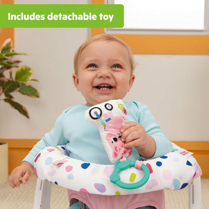 New Bright Starts Learn-to-Sit 2-Position Baby Floor Seat with Toys 4-12 Months (Pink) - Kidsy