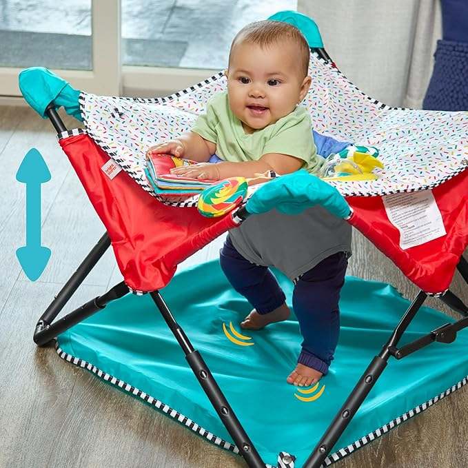 New Bright Starts Pop 'N Jump Activity Jumper (Sweet Treats) - Kidsy