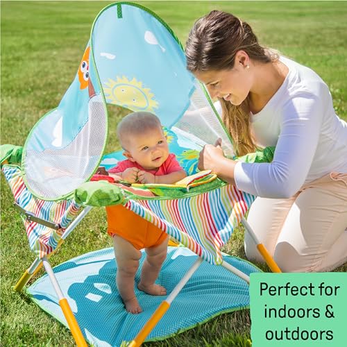 New Bright Starts Pop 'N Jump Portable Baby Activity Center (Animals) - Kidsy