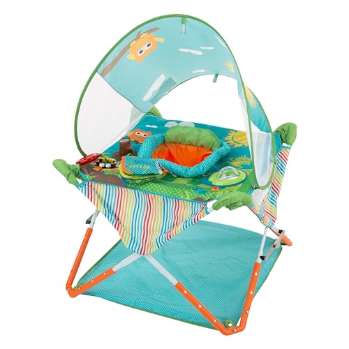 New Bright Starts Pop 'N Jump Portable Baby Activity Center (Animals) - Kidsy