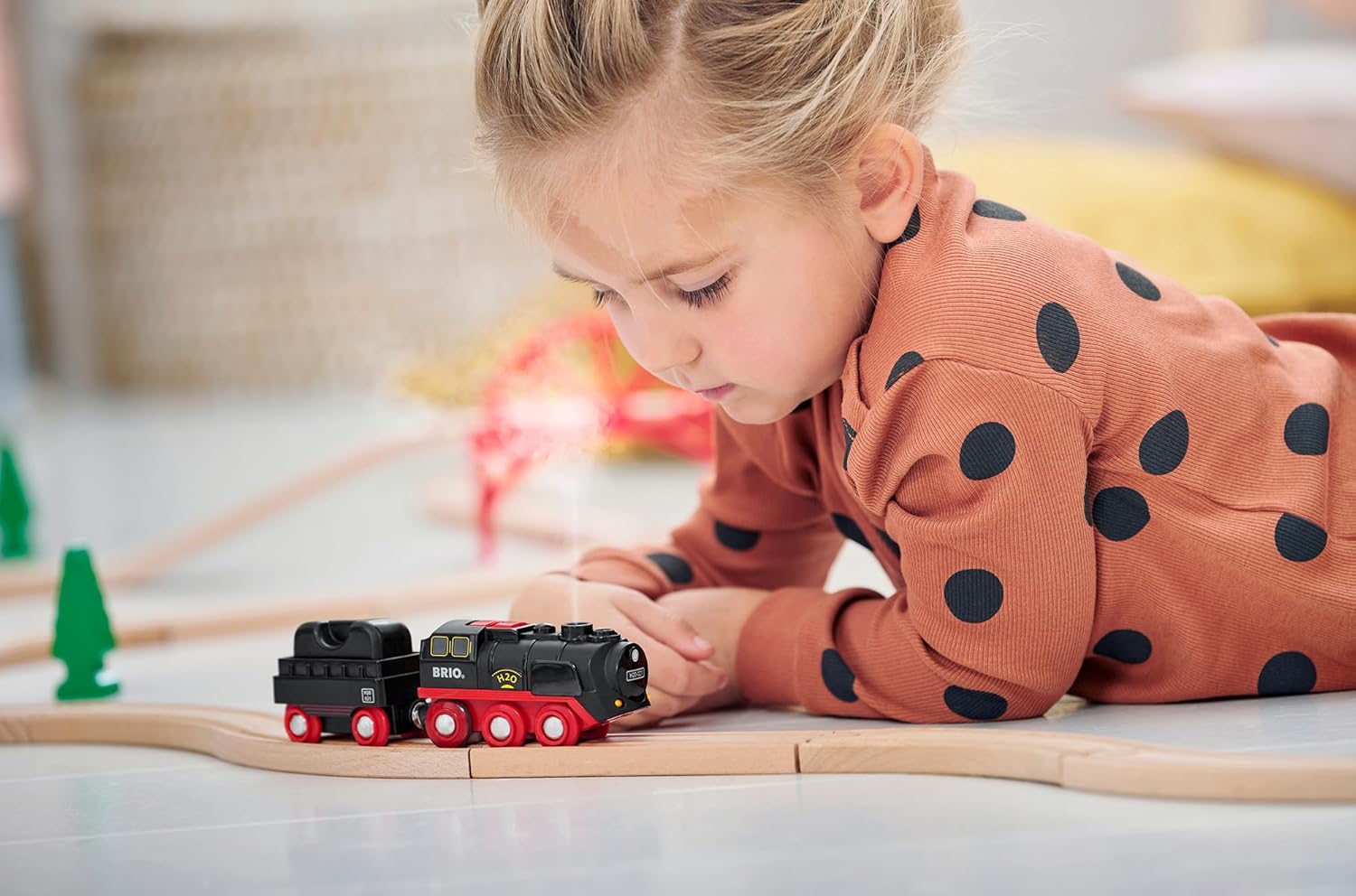 New BRIO World Battery - Operated Steaming Train Engine Set - Kidsy