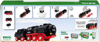 New BRIO World Battery - Operated Steaming Train Engine Set - Kidsy