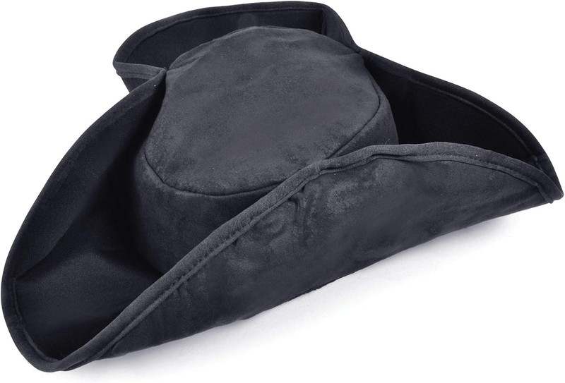 New Bristol Novelty Distressed Pirate Hat (Black)
