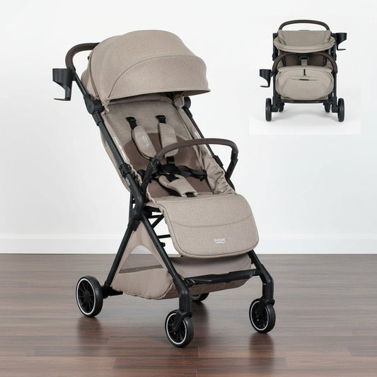 New Britax Juniper+ Compact Lightweight Travel Stroller (Teak) - Kidsy