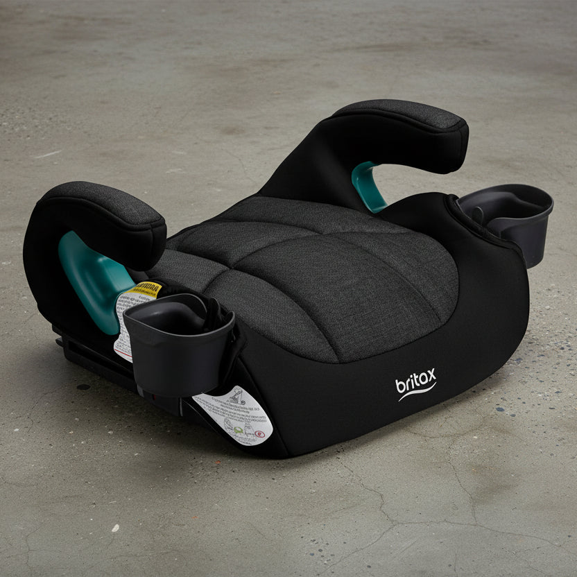 New Britax UpNGo Click Backless Booster Car Seat with Rigid LATCH (Raven Black)