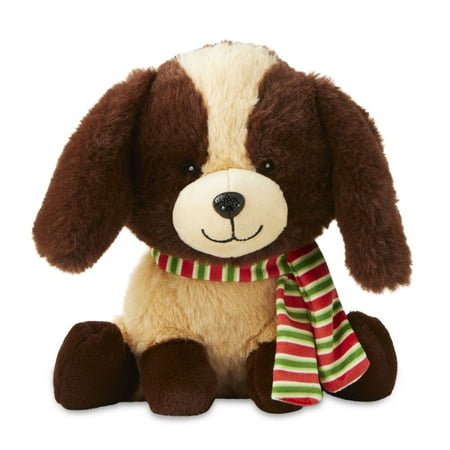 New Brown Dog Child’s Plush Toy (7 in, by Holiday Time) - Kidsy