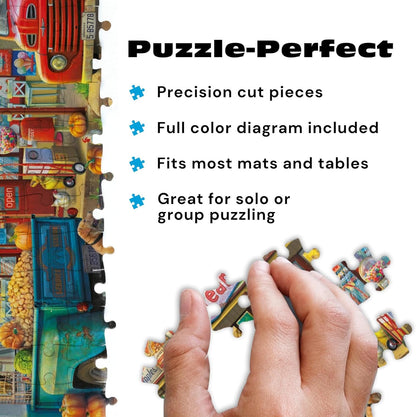 New Buffalo Games Country Store Eduard 1000 - Piece Fall Jigsaw Puzzle - Kidsy