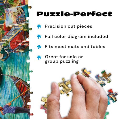 New Buffalo Games - Sights of Venice - Image World - 1000 Piece Jigsaw Puzzle - Kidsy