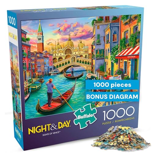 New Buffalo Games - Sights of Venice - Image World - 1000 Piece Jigsaw Puzzle - Kidsy