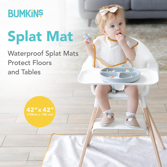 New Bumkins Baby Splat Mat Babies Toddlers Eating Mess Mat Desert Boho (B2 Wander) - Kidsy