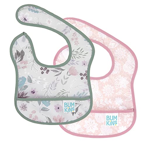 New Bumkins Starter Bibs 2 - Pack (Floral/Lace) - Kidsy