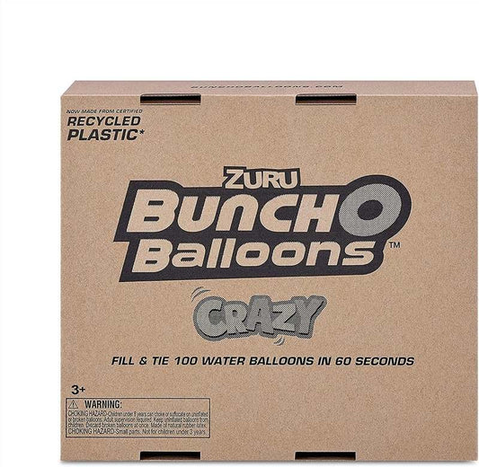 New Bunch O Balloons Crazy Color by ZURU 200+ Rapid - Filling Self - Sealing Water Balloons (6 Pack) - Kidsy