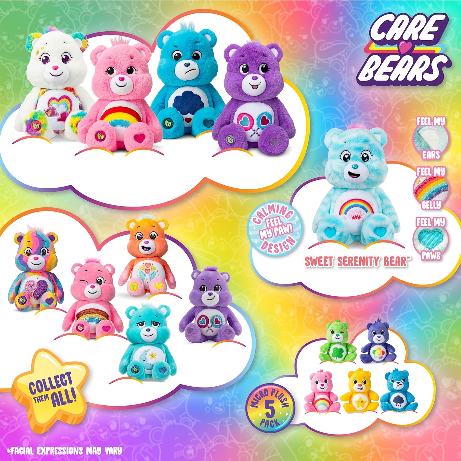 New Care Bears Fun Size Friends Forever Bear Sparkle Plush - Kidsy