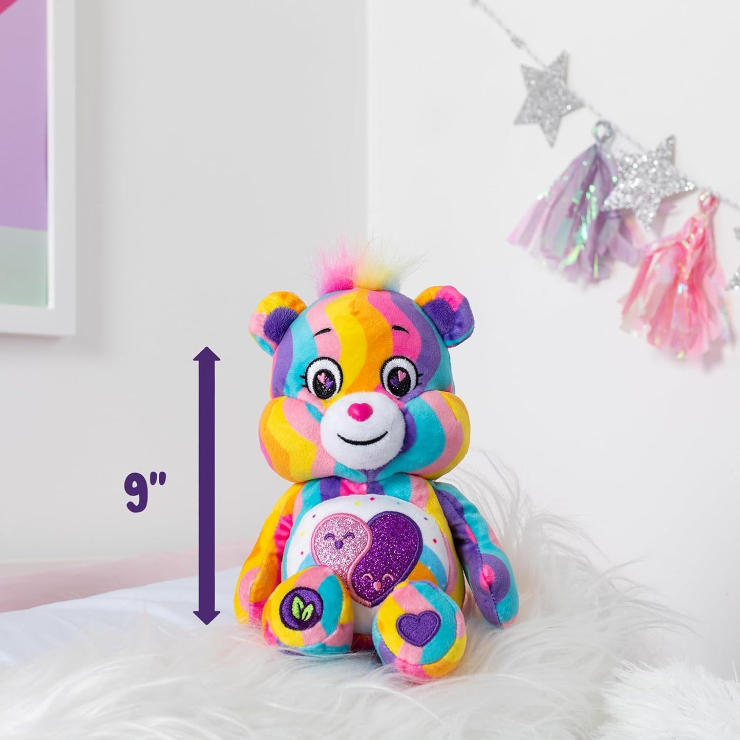 New Care Bears Fun Size Friends Forever Bear Sparkle Plush - Kidsy