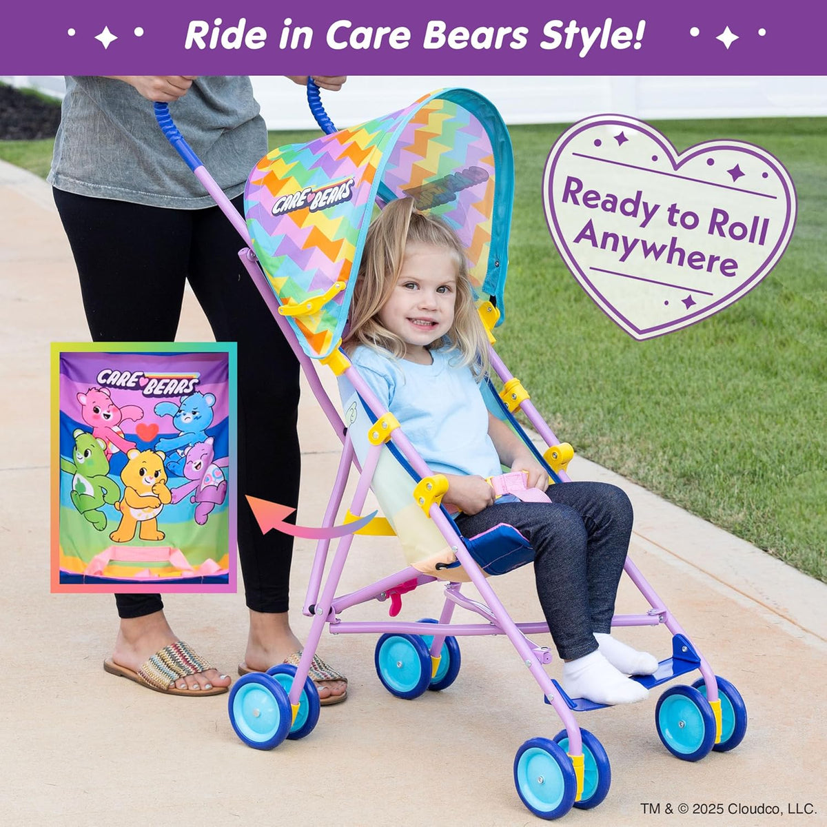 New Care Bears Light Weight Compact Baby Travel Stroller - Kidsy