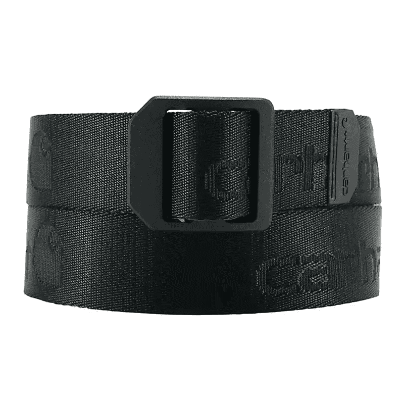 New Carhartt Nylon Webbing Ladder Lock Belt (Black, X-Large)