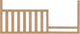New CC KITS Toddler Bed Safety Guard Rail for Oxford Baby Cribs (Honey) - Kidsy