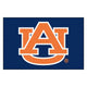 New CC Sports Decor NCAA Auburn University Tigers Starter Mat Rectangular Area Rug - Kidsy