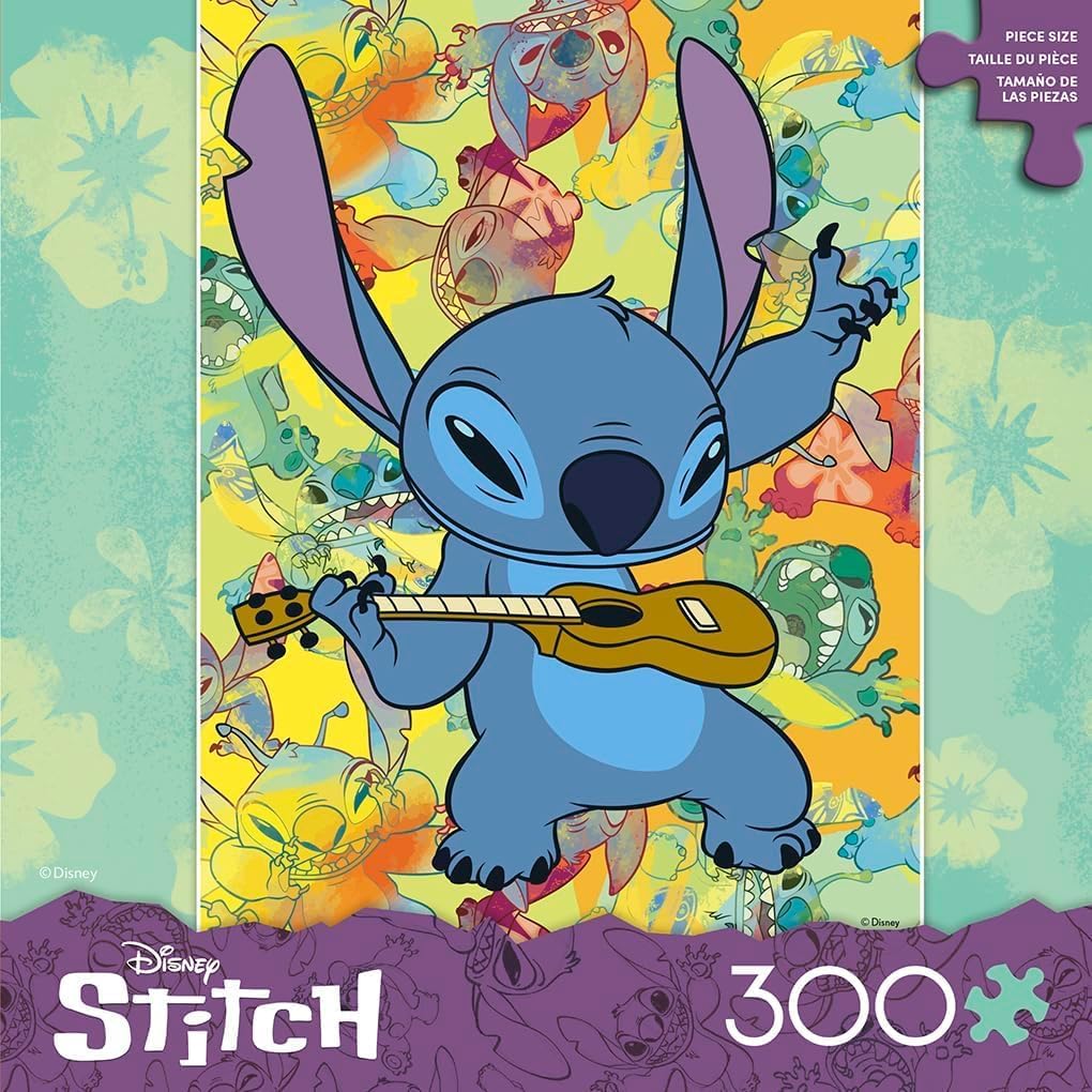 New Ceaco Disney Stitch Galaxy Grunge 300 Piece Jigsaw Puzzle - Kidsy