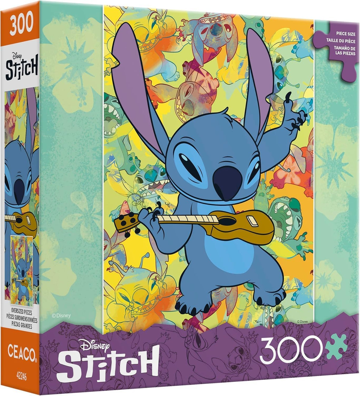 New Ceaco Disney Stitch Galaxy Grunge 300 Piece Jigsaw Puzzle - Kidsy