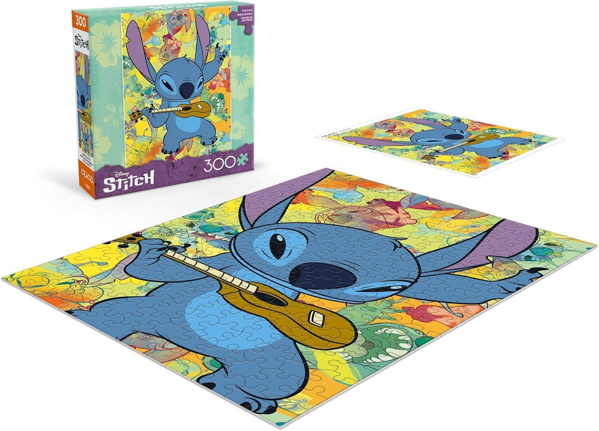 New Ceaco Disney Stitch Galaxy Grunge 300 Piece Jigsaw Puzzle - Kidsy
