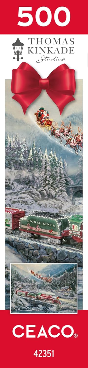 New Ceaco Thomas Kinkade Christmas Light Express 500 - Piece Puzzle - Kidsy