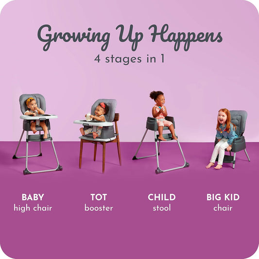 New Century Dine On 4 - in - 1 High Chair (Berry) - Kidsy