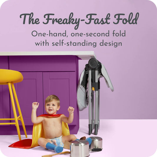 New Century Snack On Folding High Chair (Metro) - Kidsy