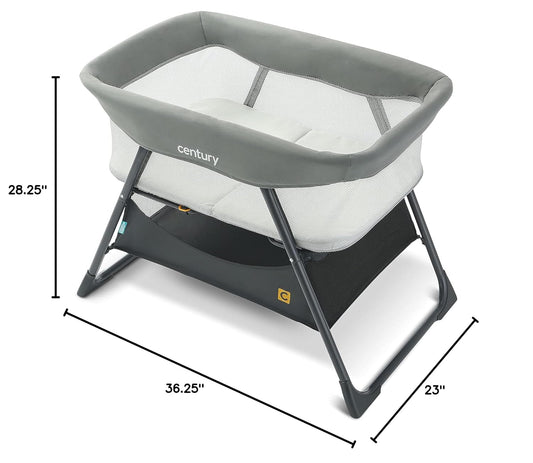 New Century Snooze On 2 - in - 1 Bassinet (Metro) - Kidsy