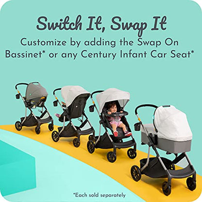 New Century Swap On Modular Travel Stroller (Berry) - Kidsy
