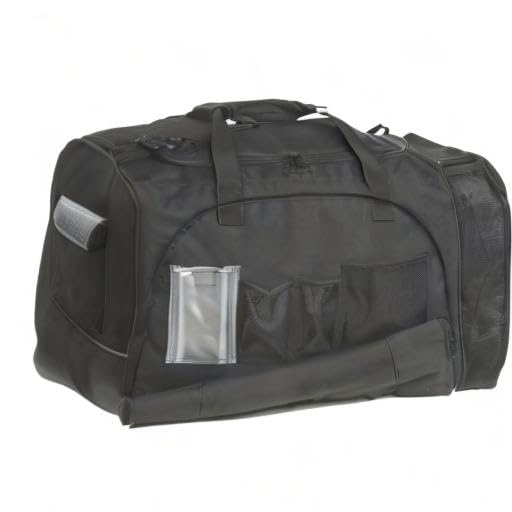 New Champion Sports 600 Denier® Multi Compartment Football Equipment Bag with Handles and Shoulder Strap - Black - Kidsy