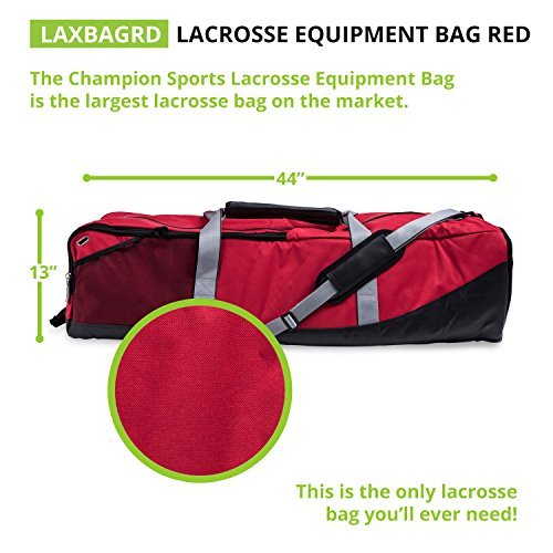 New Champion Sports Lacrosse Equipment Bag (Red) - Kidsy