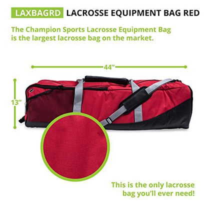 New Champion Sports Lacrosse Equipment Bag (Red) - Kidsy