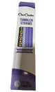 New CharCharms 40 oz Tumbler Straws 6 - Pack (Purple Smiley Cheetah) - Kidsy