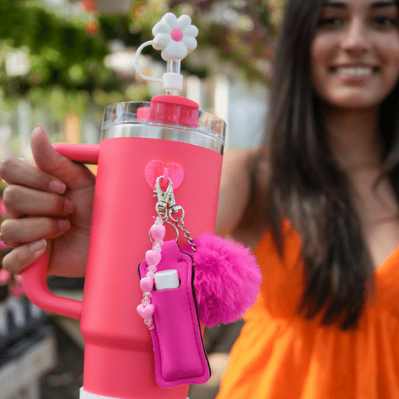 New CharCharms Flower Straw Toppers 4 Pack - Kidsy