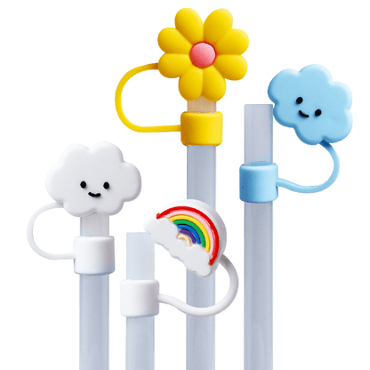 New CharCharms Nature Straw Toppers 4 Pack - Kidsy