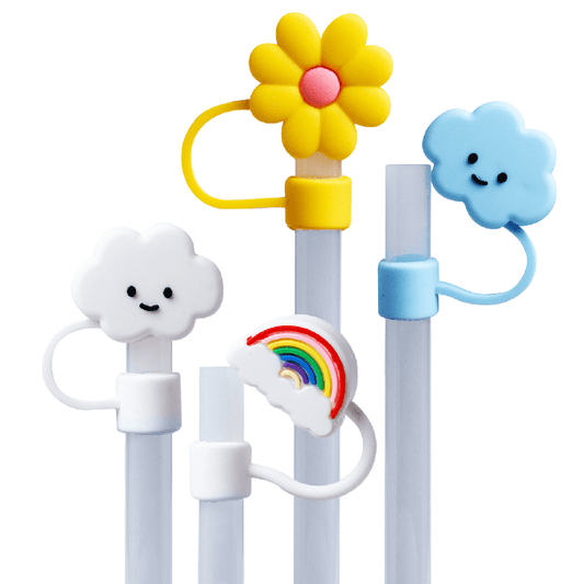 New CharCharms Nature Straw Toppers 4 Pack - Kidsy